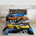 thumbnail image 2 of Homewish Sports Car Bedding Comforter Set,Speed Racing Game Twin Comforter Sets,Yellow Blue Gray Bedding Set Forboys Teens,Super Cozy Room Decor Reversible,2 Pieces, 2 of 8