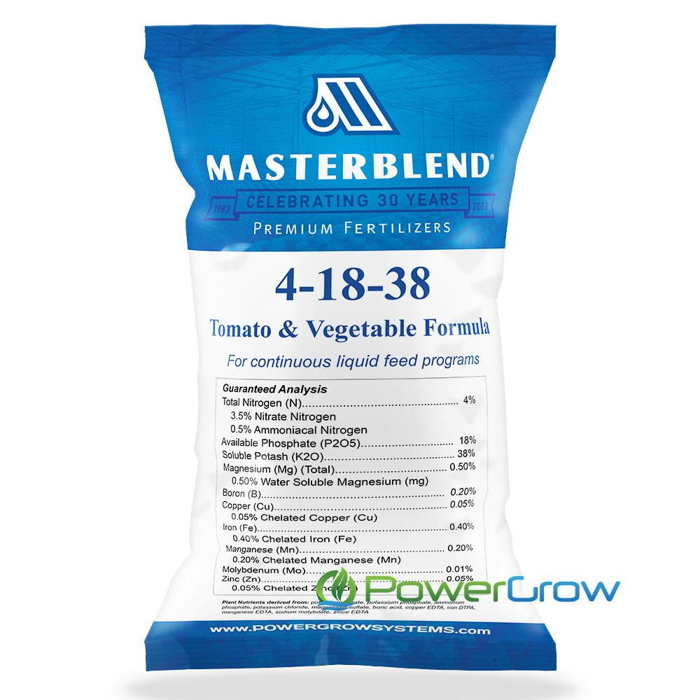 Masterblend 4 18 38 Fertilizer 1 Pound Bag Walmart Com Walmart Com