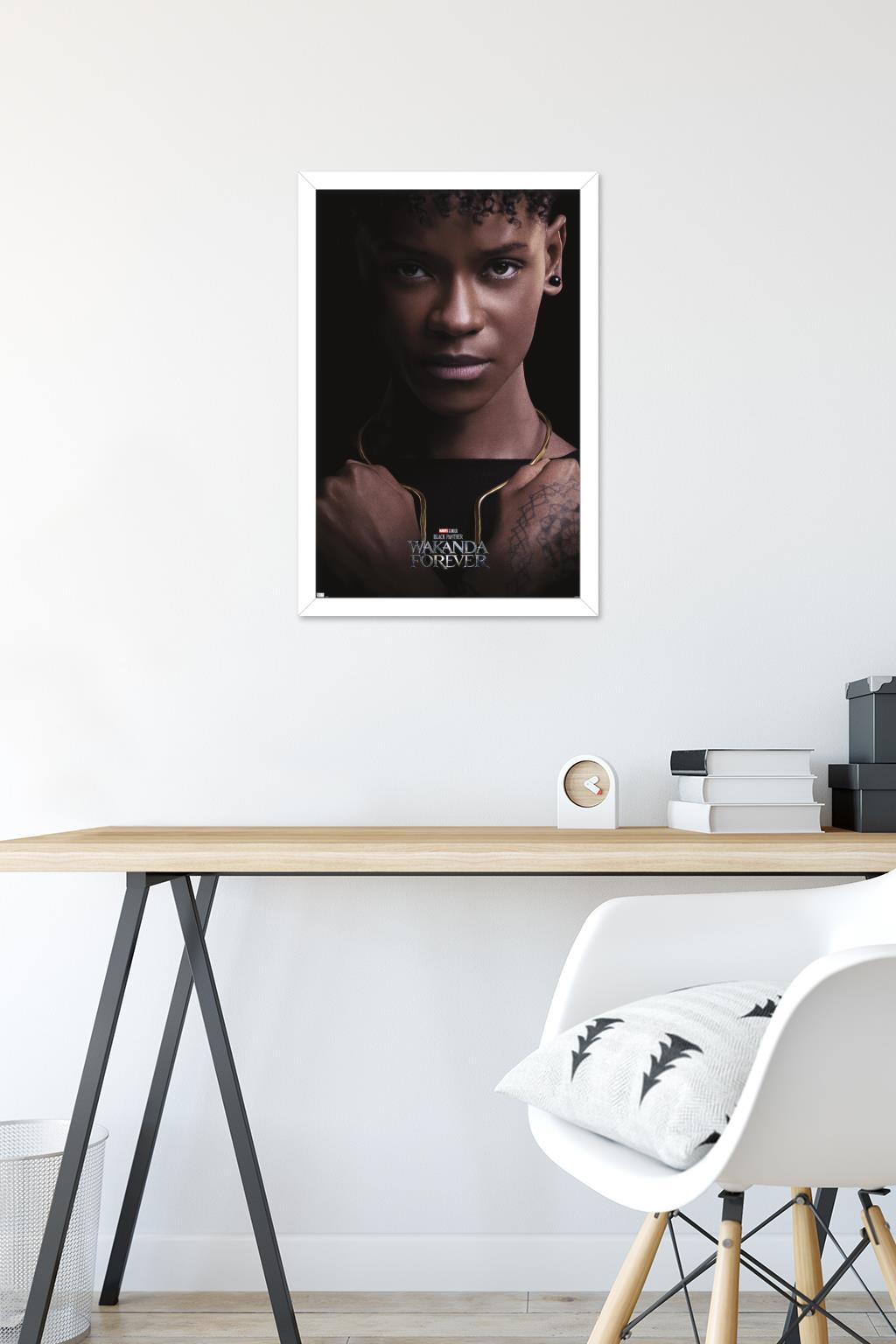 Marvel Black Panther: Wakanda Forever - Shuri One Sheet Wall Poster, 14.725" x 22.375" Framed