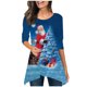 thumbnail image 1 of Blusa informal con estampado de manga larga y cuello redondo para mujer a la moda Fridja  bvmnju2730, 1 of 5