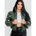 thumbnail image 1 of Chaqueta de algodón de otoño e invierno, chaqueta corta de algodón de mujer de metal brillante europeo y americano, 1 of 6
