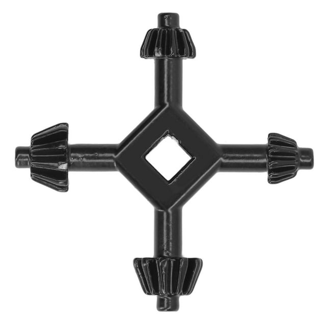 Hand Drill Key, Zinc Alloy Flexible Rotation Compact Labor Saving High Hardness Drill Chuck Key Polished for Industrial Use