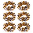 thumbnail image 2 of 6Pcs Dream Lifestyle Petite Bells Napkin Ring, Durable Jingle Bell Napkin Holders Metal Napkin Buckle for Thanksgiving Christmas Weddings Holiday Parties Table Decor, 2 of 7