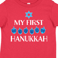 thumbnail image 4 of Inktastic My 1st Hanukkah Dreidels in Blue with Star of David Boys or Girls Toddler T-Shirt, 4 of 5