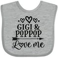 thumbnail image 3 of Inktastic Gigi and Poppop Love Me Girls Baby Bib, 3 of 4