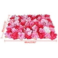thumbnail image 2 of Miumaeov 12 Pieces Red Rose Panels Wall Decor Artificial Flower Wall Backdrop Panel Flower Decor 24‘’x16'' Home Decor Wedding Party Photo Background, 2 of 9