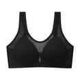 thumbnail image 2 of Fanxing Women's Plus Size Full Coverage Wirefree Unlined Minimizer Lace Bra Without Steel Rings Everyday Bras, 2 of 7