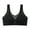 A Black, variant on Fanxing Women's Plus Size Full Coverage Wirefree Unlined Minimizer Lace Bra Without Steel Rings Everyday Bras