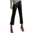 thumbnail image 1 of Kcodviy Pantalons pour Femmes 2025 Pantalons Décontractés pour Femmes Pantalons en Pu Décontractés Pantalons Droits Pantalons Décontractés pour Femmes Pantalons en Cuir d'Hiver Pantalons Unis, 1 of 4