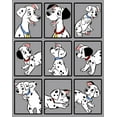 thumbnail image 2 of Boy's One Hundred and One Dalmatians Dog Family In Squares  Pull Over Hoodie Athletic Heather Medium, 2 of 4