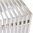 thumbnail image 2 of Modway Gridiron Table Console Moderne en Acier Inoxydable Argenté, 2 of 4