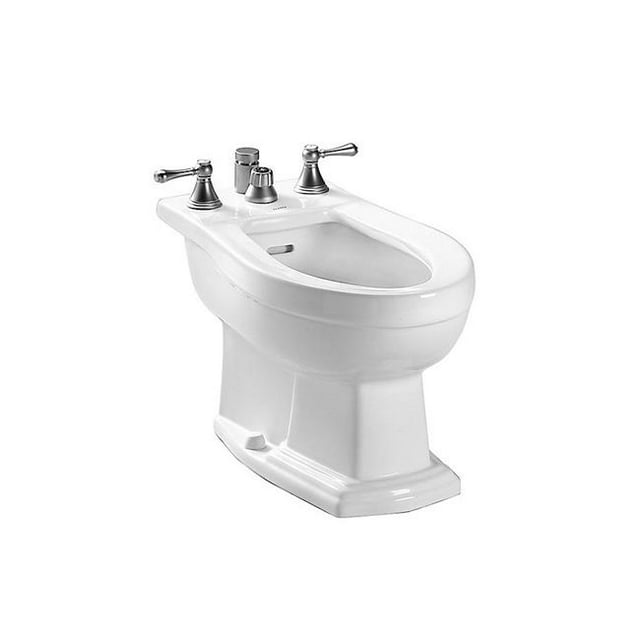 Toto BT784B-01 Bidet Vertical en Coton, Blanc