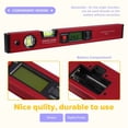 thumbnail image 5 of Digital Level Digital Spirit Level and Protractor, Level, Inclinometer Gauges Finder Bubble Base 400mm, 5 of 9