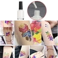 thumbnail image 4 of Christmas Glitter Tattoo Kits Template Flash Rhinestone Glitter Shine Flash Powder Temporary Tattoo Set Face Body Painting Art Tools Type 2, 4 of 9