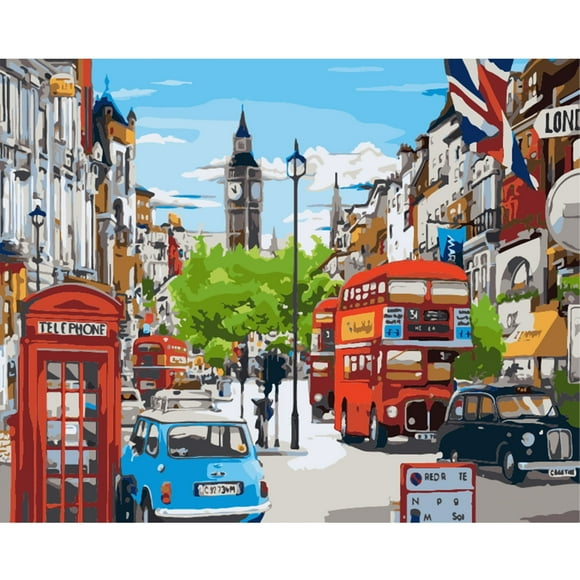 JYLMOOD DIY Paint by Number for Adults, Easy Painting by Numbers for Gift Home Wall Decor 16”W x 20”L