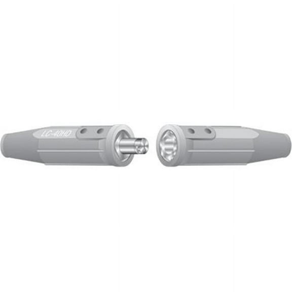 Lenco 05053 Cable Connector, Single Oval-Point Screw Connection, Male, 1/0-2/0 Cap, Black