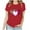 Red—top, variant on AGWOLF Valentine Shirts for Women Funny Short Sleeve Graphic Tee Cute Heart Print Crewneck Tshirts Valentines Day Gifts for Women