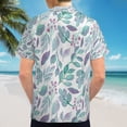 thumbnail image 6 of High Quality Hawaiian Shirts for Men Short Sleeve Aloha Beach Shirt Floral Summer Casual Button Down Shirts Blouses UNOCDT, 6 of 7
