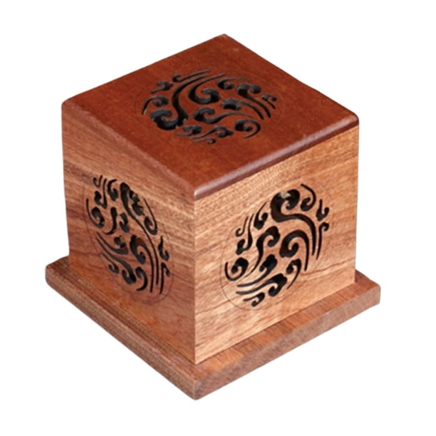 Caja Quemador de Incienso de Madera Estuche de Incienso Colección Práctica Reutilizable con Tapa para Tipo B