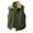 Army Green_24#916A, variant on Puffy Vest Mens Flannel Sleeveless Stand Collar Men Jacket Full Zipper Winter Warm Men's Outerwear Vests with Pocket