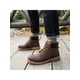thumbnail image 3 of Botines de invierno con forro de felpa para hombre y mujer, botas de combate de media pantorrilla, cómodos, antideslizantes, cálidos, ligeros y con suela dentada., 3 of 5