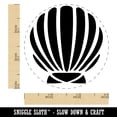 thumbnail image 2 of Scallop Seashell Beach Shell Ocean Self-Inking Rubber Stamp Ink Stamper - Purple Ink - Small 3/4 Inch, 2 of 7