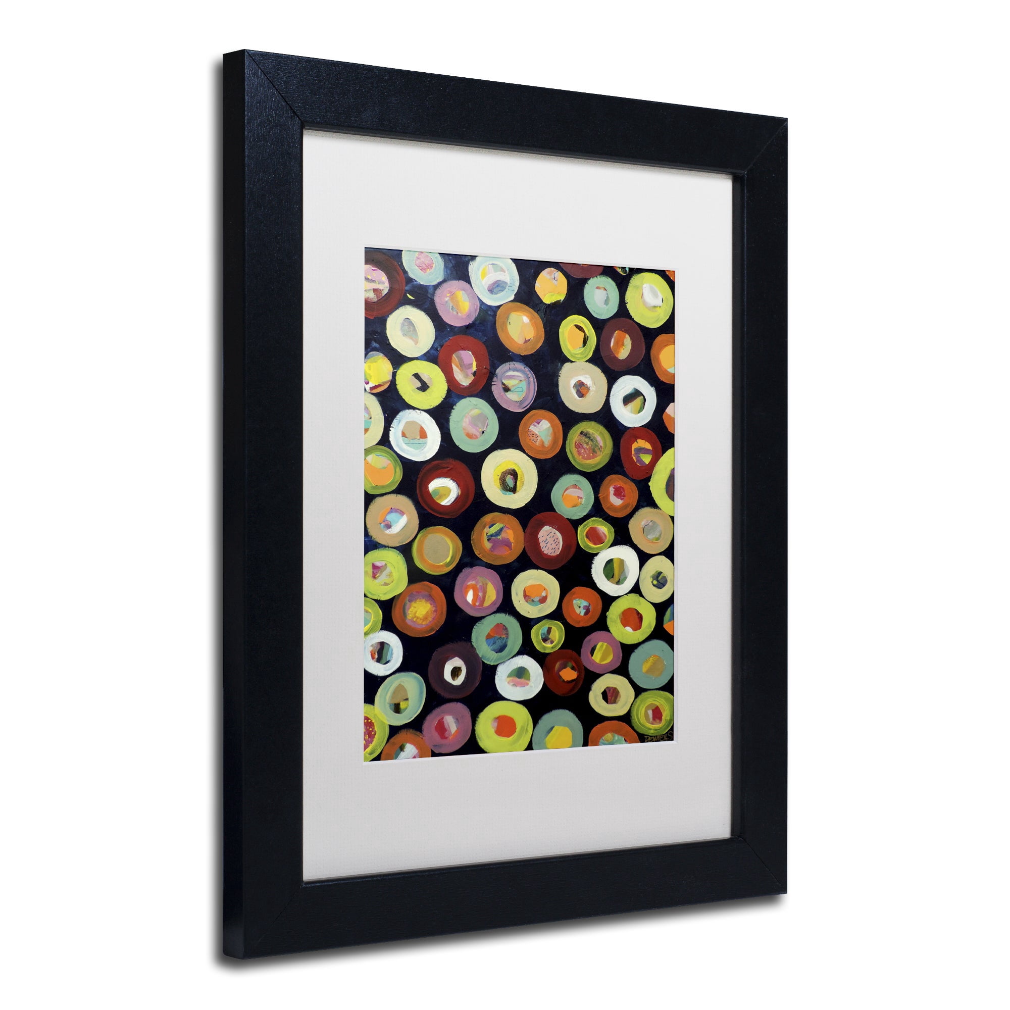 "Archipel" Canvas Art by Sylvie Demers, White Matte, Black Frame