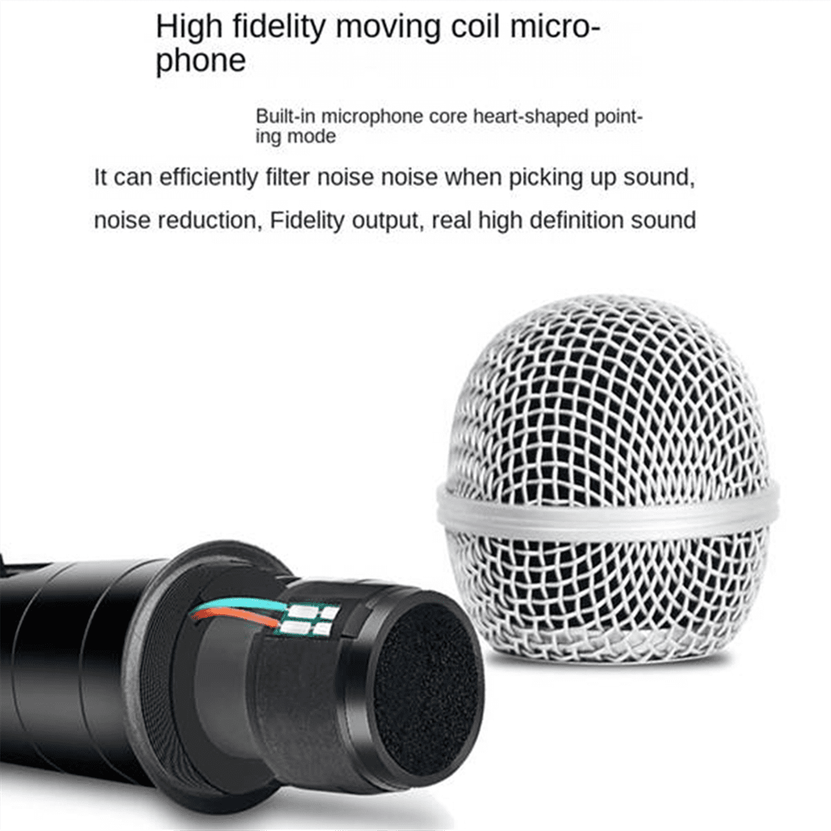 Handheld Professional Wired Dynamic Microphone Clear Voice Mic for Music Performance