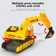 thumbnail image 4 of QIPOPIQ Remote Control Excavator Toy Truck RC Construction Vehicles for Boys Girls Kids RC Tractor with Working Sounds RC Tractor Construction Vehicles Toy, 4 of 6