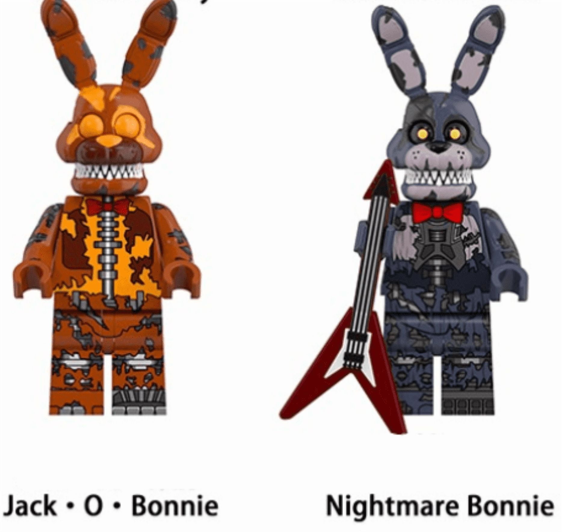 Harbrot Five Nights at Freddy's Action Figures, Halloween Series Five Nights at Freddy's Toys Children's Building Toys Sets 3D Kids Puzzles Halloween Decorations, Building Blocks for Kids Ages 4-8, B