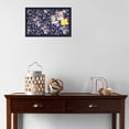 thumbnail image 3 of PinPix 20x12 Custom Cork Bulletin Board Vintage Japanese Floral Navy Poster Board Has a Fabric Style Canvas Finish, Framed in Vintage Japanese Floral Navy, by ArtToFrames (PinPix-1542), 3 of 5