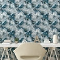thumbnail image 2 of Ambesonne Flora Peel & Stick Wallpaper for Home, Grungy Print of Gentle Flower, 13"x100", Pale Grey Dark Night Blue, 2 of 5