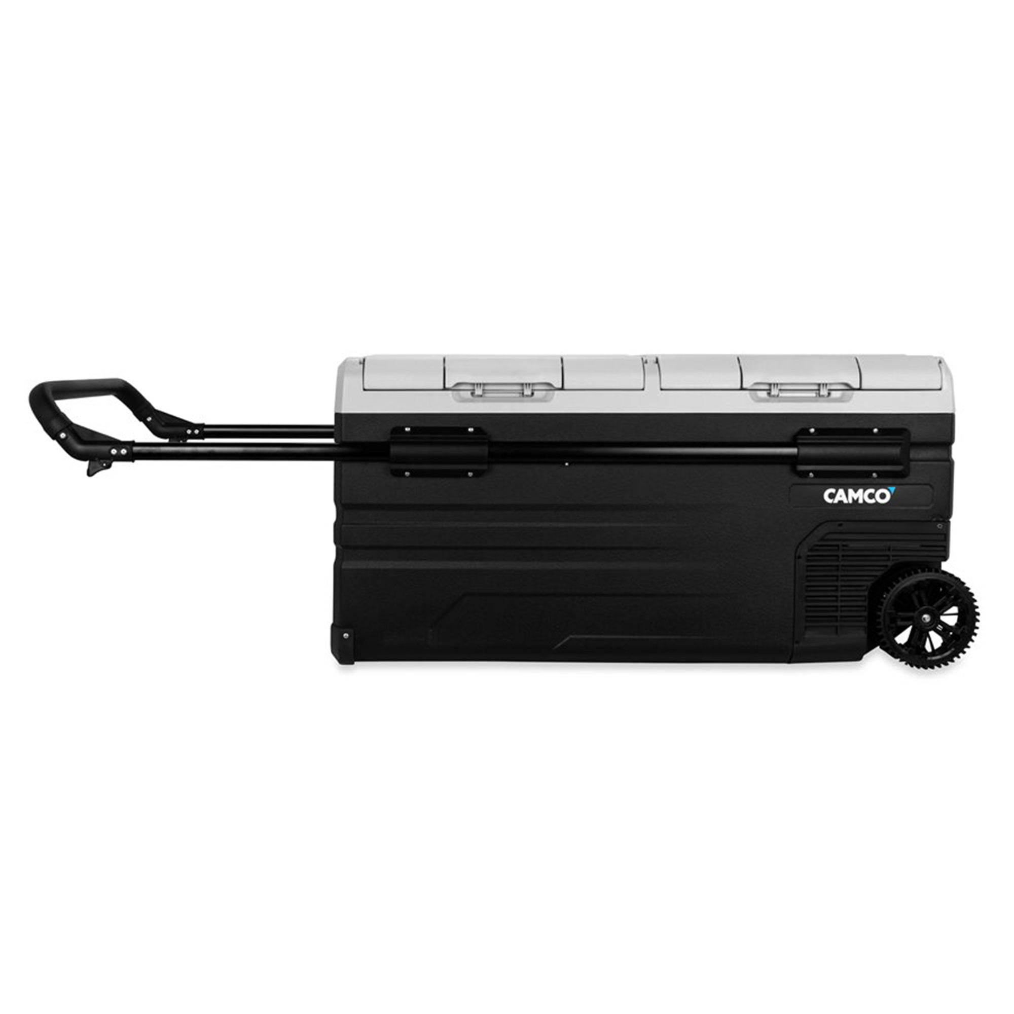 Camco CAM-950 95-Liter Portable Compact Fridge/Freezer | Features Bluetooth Capable Remote Access & 2 Compartments w/Dual Zone Cooling | Adjusts from -4° F to 68° w/2 Cooling Modes ECO & MAX (51522)