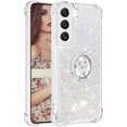thumbnail image 3 of Glitter Clear Sparkly Bling Case for Samsung Galaxy S23+ Plus (Not S23) for Women Girls, Flowing Liquid Quicksand Cover with Diamond Ring Holder Case for Samsung Galaxy S23 Plus  Colorful, 3 of 14