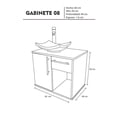 thumbnail image 4 of Gabinete para Baño DECOMOBIL con Puerta y Cajón con Lavabo y Monomando Encino Polar/Gris GABINETE 08, 4 of 4