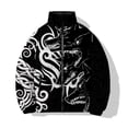 thumbnail image 3 of Chaquetas de invierno para hombre con diseño de lobo, novedosas y modernas chaquetas de plumón, abrigos de invierno para hombre, acolchado moderno, calidez animal, impresión 3D, duraderas, para hombre, 3 of 5