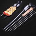 thumbnail image 3 of Bangcool Ensemble de Brochettes de Barbecue Manche Long Acier Inoxydable Brochette Réutilisable Bâton de BBQ, 3 of 10
