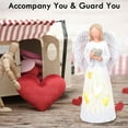 thumbnail image 5 of Angel of Love Candle Holder Statue with Flickering LED Candle Gift Mothers Birthday Gifts for Mom, Wedding Gift Memorial Gift for Anniversary, Engagement, Christmas ,6.9*3.5inch, 5 of 6