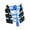Blue, variant on 2 pair(4pcs) Elastic Shoe Laces-No Tie Shoe Laces for Kids Adults-Stretch Tieless for Sneakers