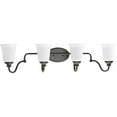 thumbnail image 3 of Wander Collection Four-Light Venetian Bronze Etched Opal Glass Farmhouse Bath Vanity Light, 3 of 5