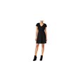 thumbnail image 1 of maison Jules Vestido ajustado y acampanado para mujer, negro, extra pequeño, 1 of 2