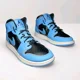 thumbnail image 2 of Ni - ke Ni - ke Air Jordan 1 Mid University Blue GS Shoe Sneakers 7Y Women's 8.5 DQ8423-401, 2 of 5