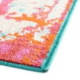 thumbnail image 6 of Rugs.com Azalea Collection Rug – 10 Ft Runner Turquoise Medium Rug Perfect For Hallways, Entryways, 6 of 8