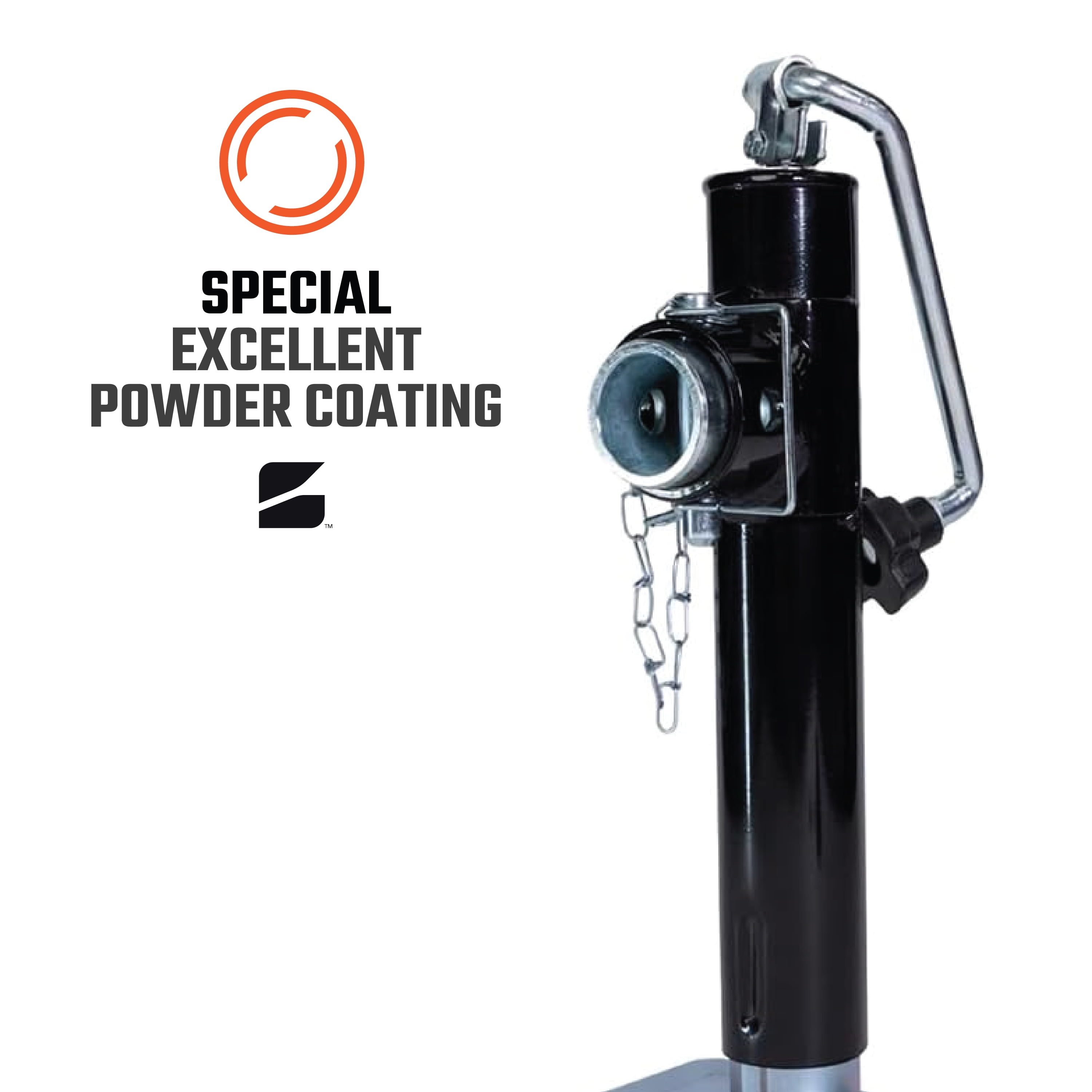 Bastion Distribution Swivel Trailer Jack | Weld-On Pipe Mount Tongue Jack | 5000lb Capacity | BD-5000TW-TM
