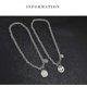 thumbnail image 4 of Smiley Face Choker Necklace, Stainless Steel Silver Plated Paperclip Chain Necklace For Women Men, 4 of 5