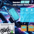 thumbnail image 4 of 6000W (Peak) Dual Motor Electric Bike for Adults, 60V 25AH Battery, 45MPH & 100 Miles Range,21-Speed Full Suspension, 26" x 4.0" Fat Tire Off-Road E-Bike for All Terrain Snow Sand, 4 of 9