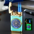 thumbnail image 1 of Openpig Inflatable Lighter, Plasma Lighter, Electric Arc Lighter, Windproof Lighter, Metal Lighter Luminous Real Watch dial, 1 of 5