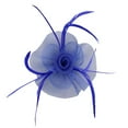 thumbnail image 4 of Uooqdmx Fascinators Hats for Women, Tea Party Hats for Women, Feather Headpiece, Fascinators Pillbox Flower Hat for Tea Wedding Church, Tea Party Accessories for Women, Blue 1 One Size, 4 of 6