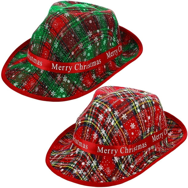 Christmas fedora hats hotsell