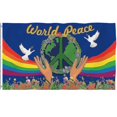 thumbnail image 1 of Bandera de la paz, paloma de la paz, símbolo de la paz mundial, bandera para patio, césped, hogar, decoración al aire libre, Aespa kaili Sencillez, 1 of 5